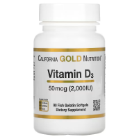Вітамін D3, California Gold Nutrition