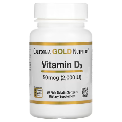 Вітамін D3, California Gold Nutrition