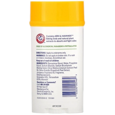 Дезодорант з натуральними речовинами, ялівецька ягода, Arm & Hammer