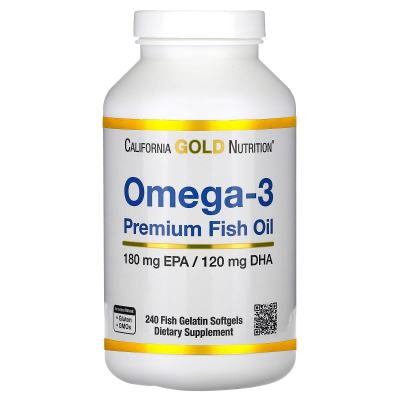 Омега-3, риб’ячий жир преміальної якості, California Gold Nutrition