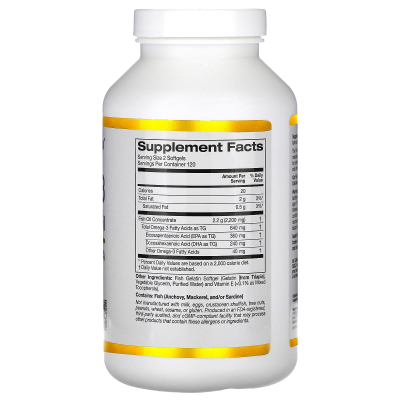 Омега-3, риб’ячий жир преміальної якості, California Gold Nutrition