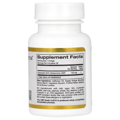 Коензим Q10, California Gold Nutrition