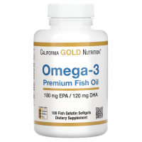 Омега-3, риб’ячий жир преміальної якості, California Gold Nutrition