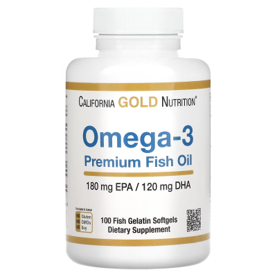 Омега-3, риб’ячий жир преміальної якості, California Gold Nutrition