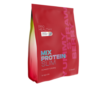 Низькокалорійний поживний коктейль / Mix Protein slim Yummу Strawberry