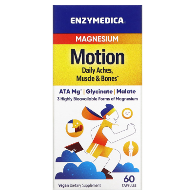 Магній малат+гліцинат, Motion, Enzymedica