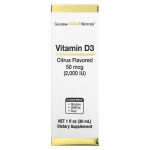 Вітамін D3 (з цитрусових), California Gold Nutrition